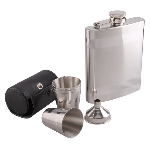 Fleygur - Silfurlitaður Með Skotglösum & Trekt