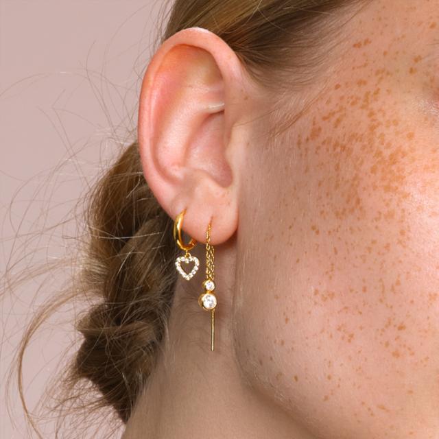 NOA Gylltir Lokkar með Hjarta