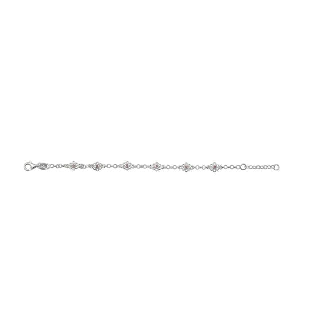 Noa - Barna Armband Silfur Blóma
