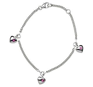 Noa - Barna Armband Silfur Hjarta