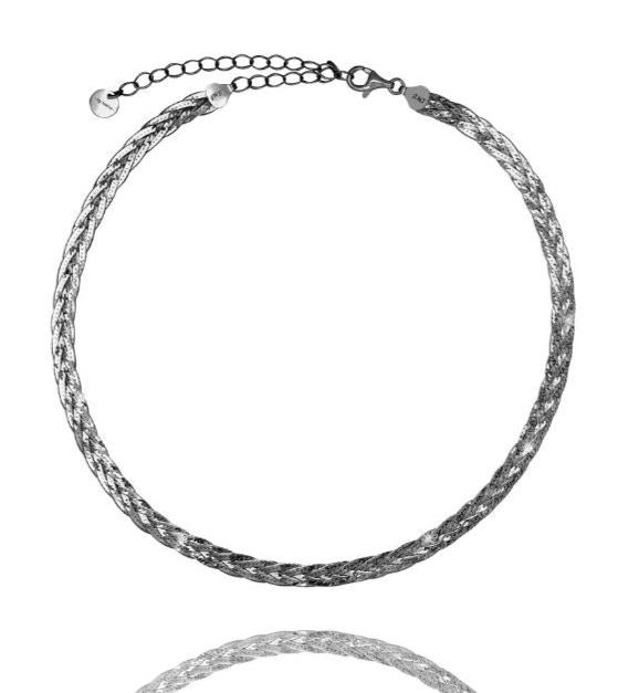 By L - Fiskiflétta Hálsfesti Breið - Svört