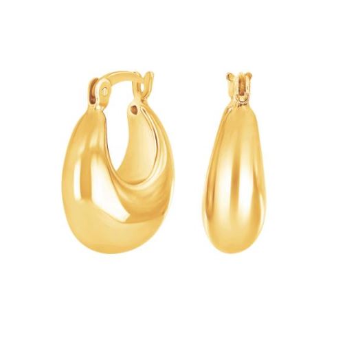 Noa - Gylltir silfur hoops lokkar