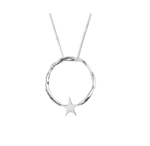 Jens - Stúdentastjarna Gáru hálsmen Silfur