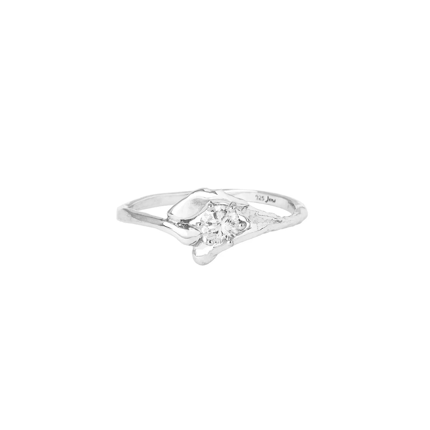 Jens - Silfurhringur með zirconia stein
