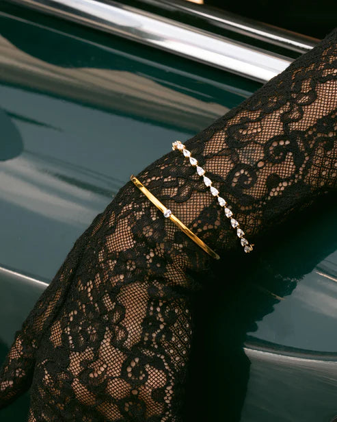 MOCKBERG - Zina gyllt stál armband