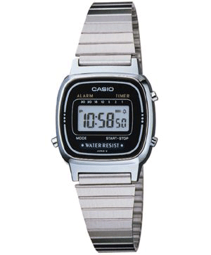 CASIO - Vintage Mini - Stál með Svartri Skífu