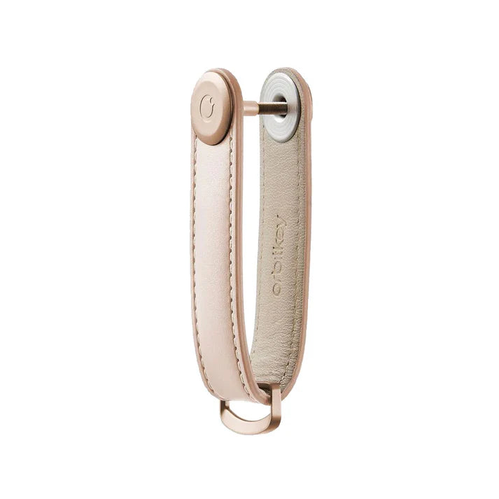 Orbitkey - Lyklakippa Leður Ljósbleik