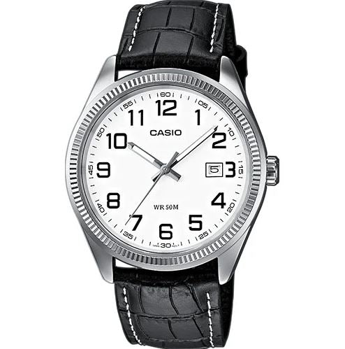 CASIO - Timeless - Svört leðuról