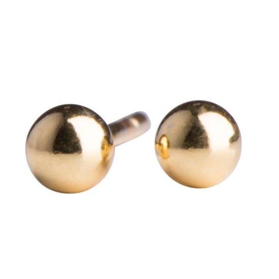 Noa - Gylltar Kúlur Lokkar 3mm