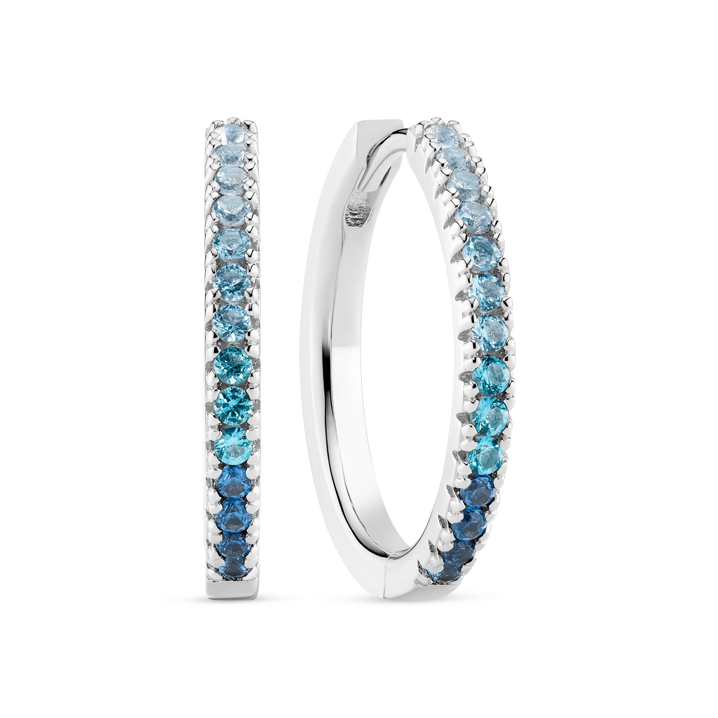 Sif Jakobs - Ellera Silfur Lokkar m. bláum steinum