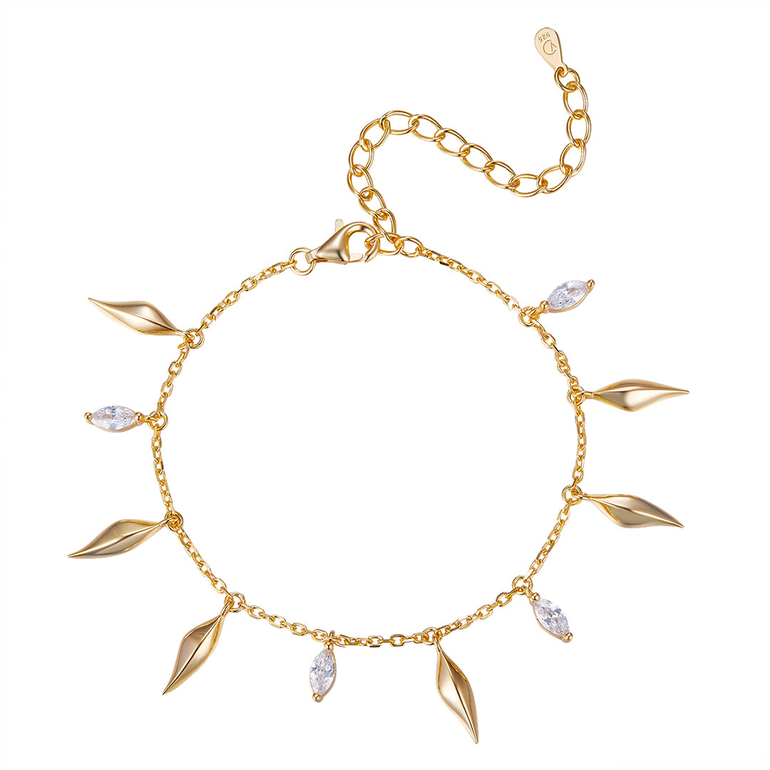 Vera Design - Cape of Feathers Divine Armband - Gyllt