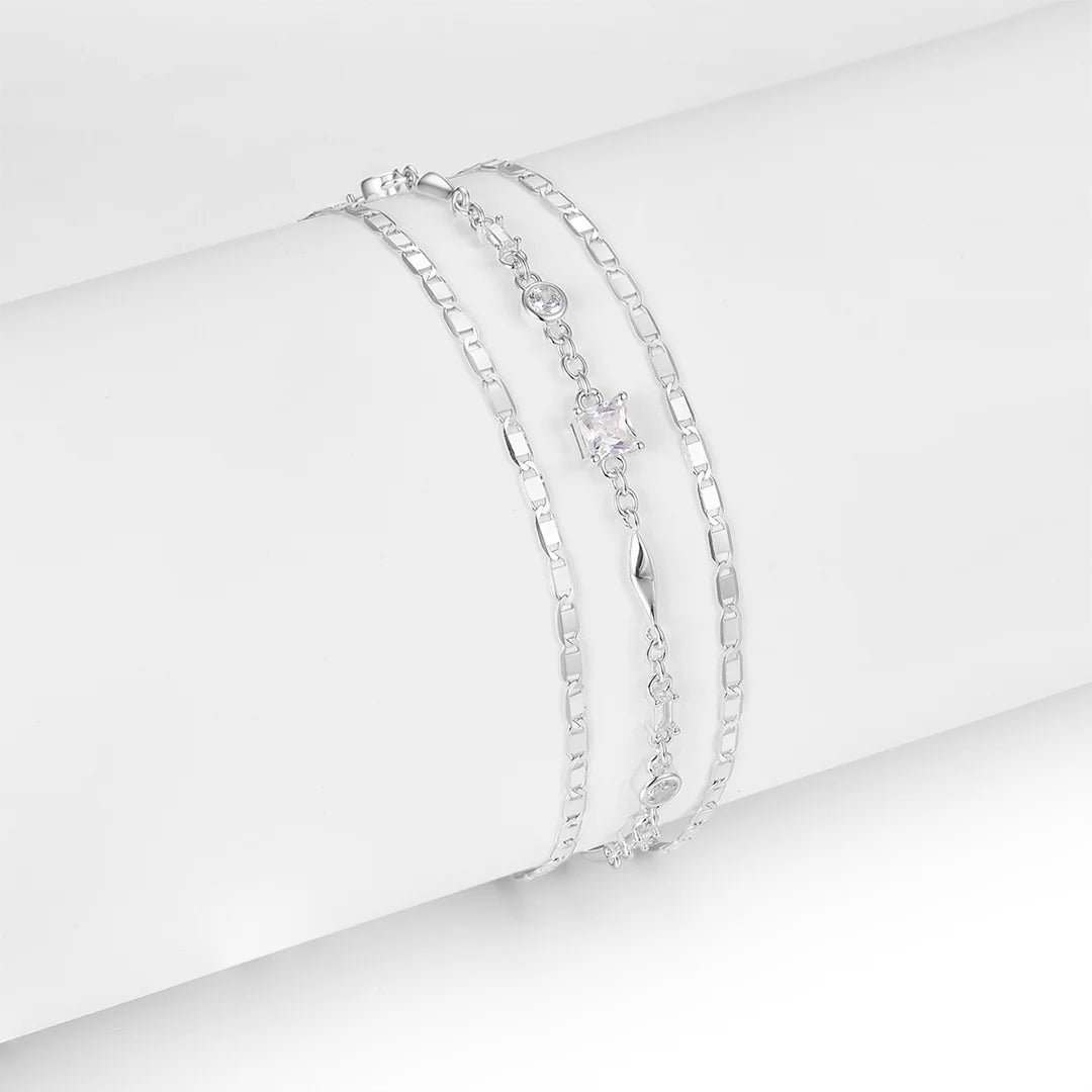 Vera Design - Björt Trinity Armband Silfur