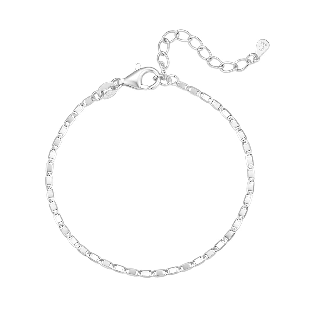 Vera design - Björt tiny armband silfur