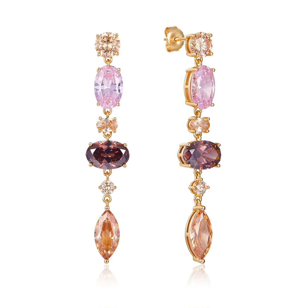 Vera design - Crystal drottning eyrnalokkar gyllt