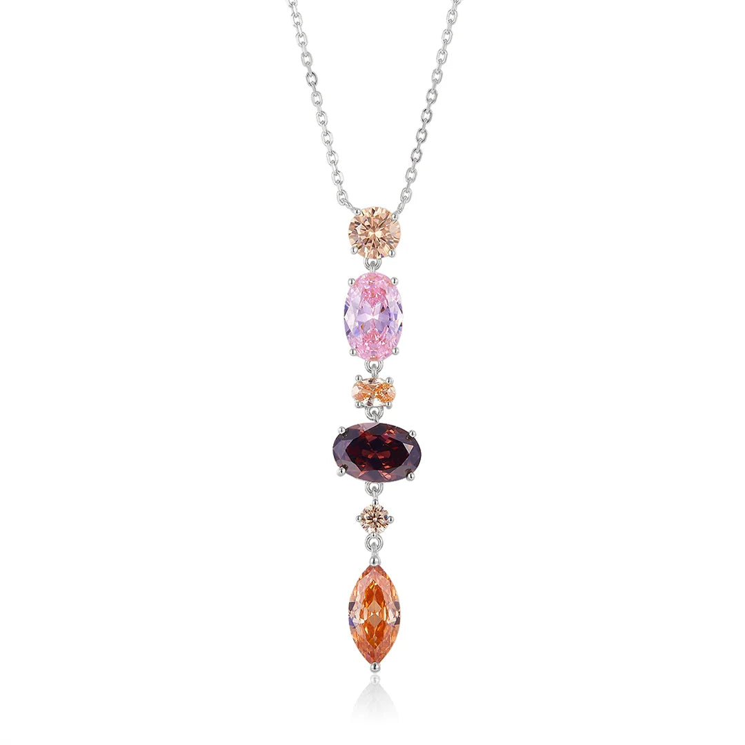 Vera design - Crystal drottning hálsmen silfur