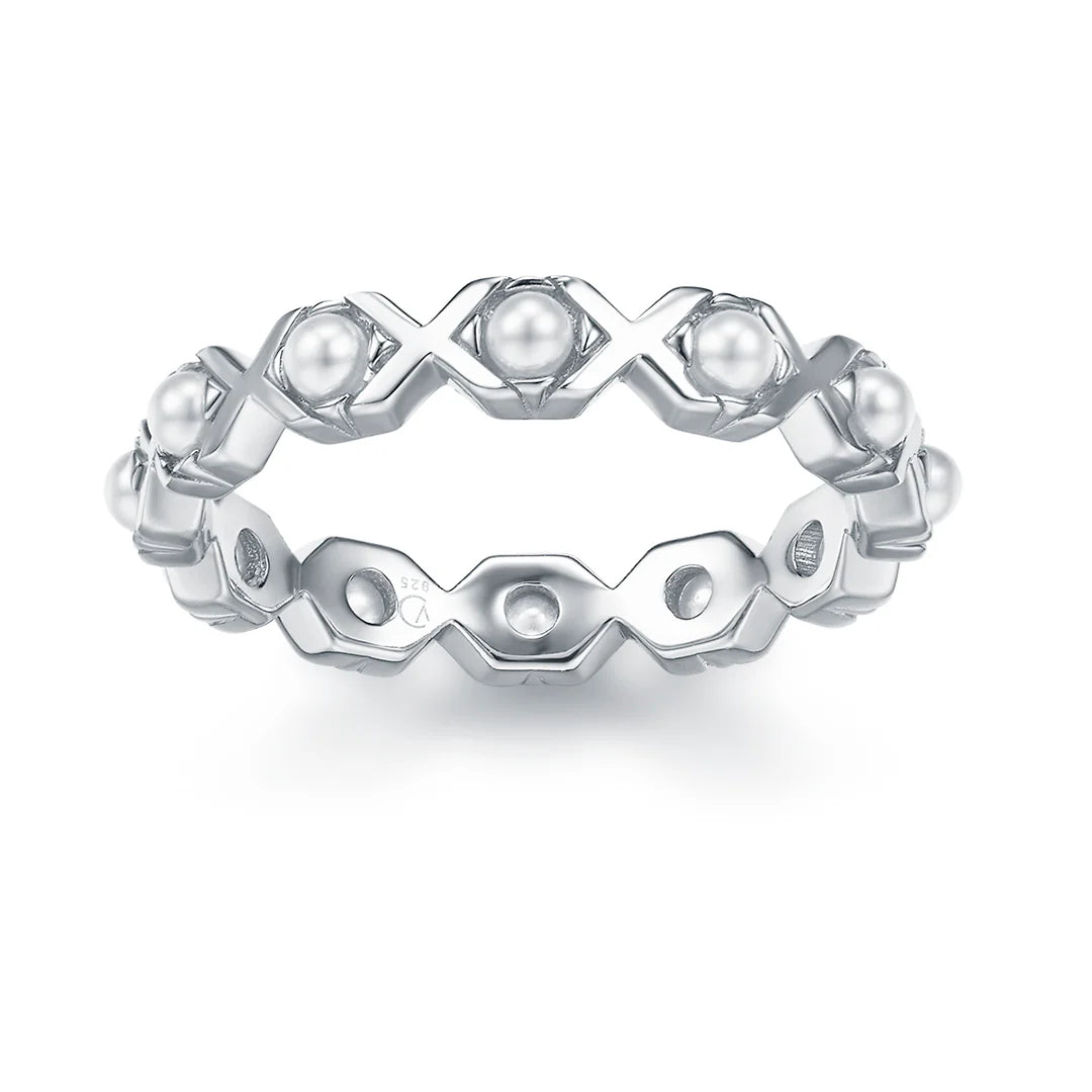 Vera Design - XO Pearl hringur