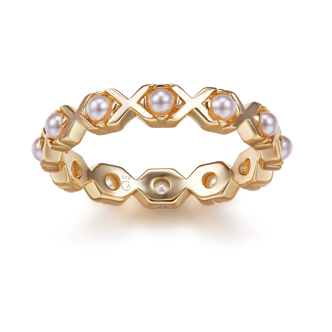 Vera Design - XO Pearl hringur