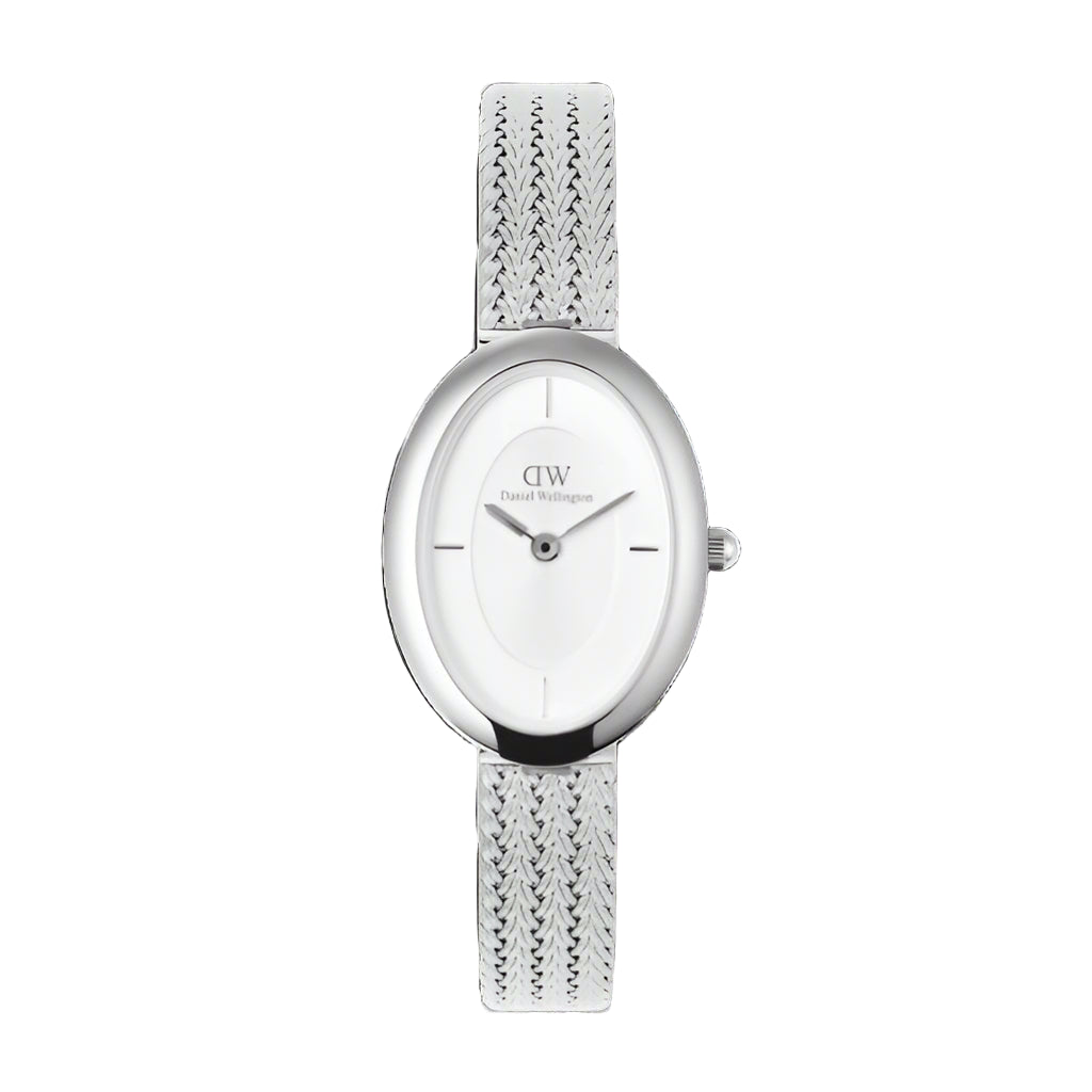 Daniel Wellington - Juliette Braided Mesh White Sunrey Silver