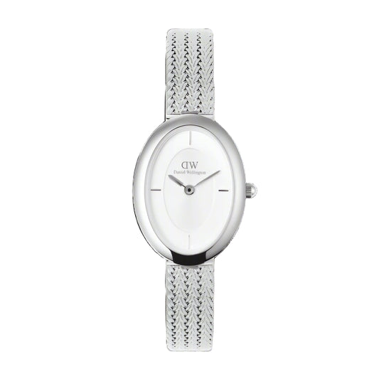 Daniel Wellington - Juliette Braided Mesh White Sunrey Silver