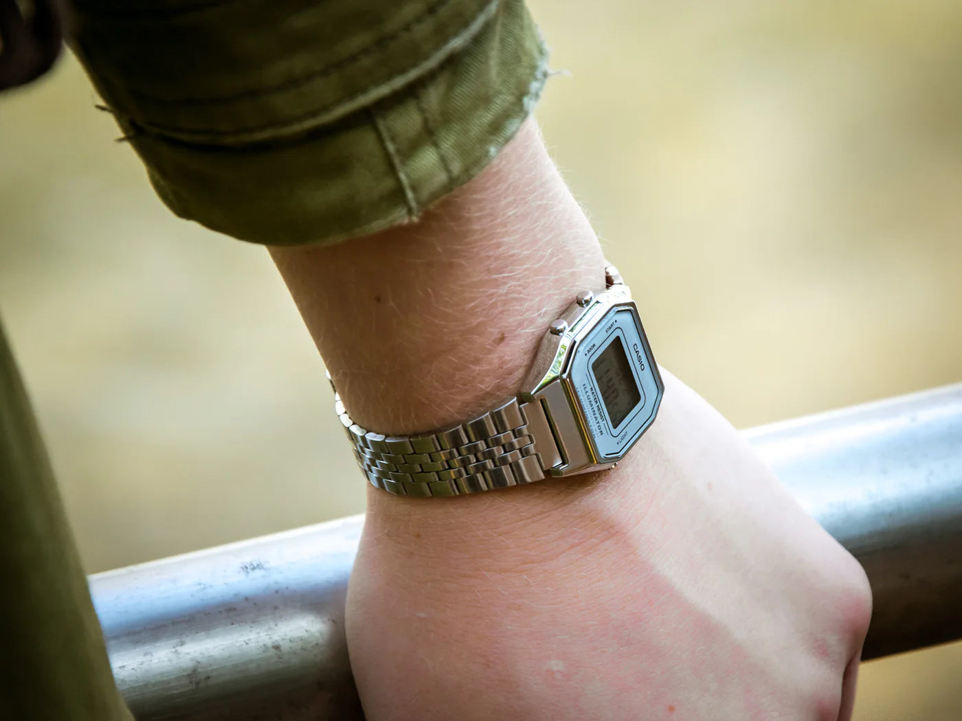 CASIO - Vintage Miðstærð - Silfur