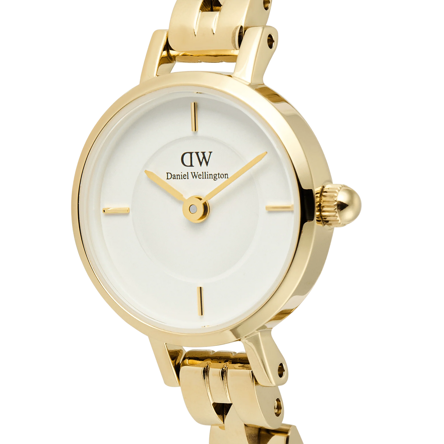 Daniel Wellington - Petite Mini Arch 3-link White Gold