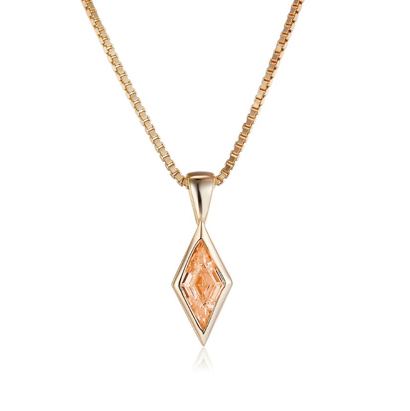 Vera Design - "Diamond" hálsmen (Gyllt/Champage)