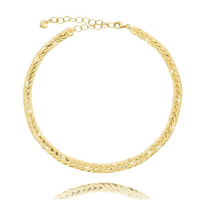 By L - Fiskiflétta Hálsfesti Breið - Gyllt
