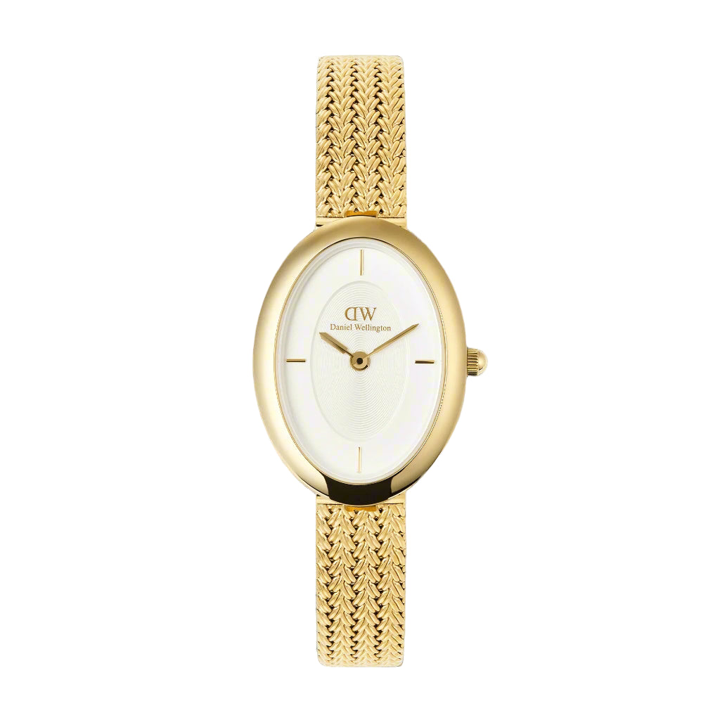 Daniel Wellington - Juliette Braided Mesh White Sunrey Gold