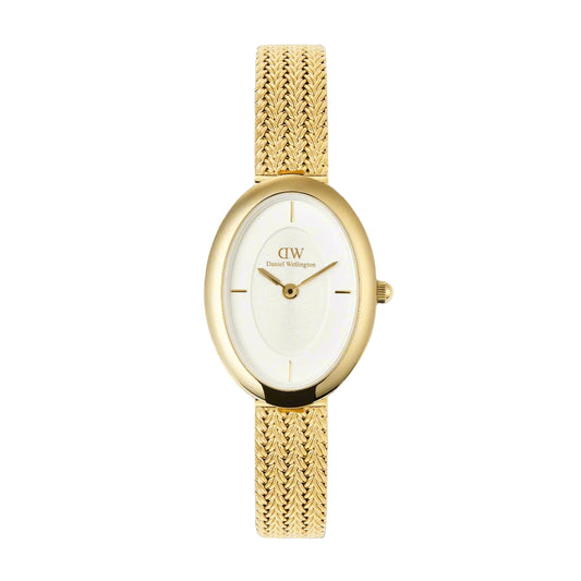 Daniel Wellington - Juliette Braided Mesh White Sunrey Gold