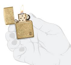 ZIPPO - Armor Series - Flame Tumbled Brass