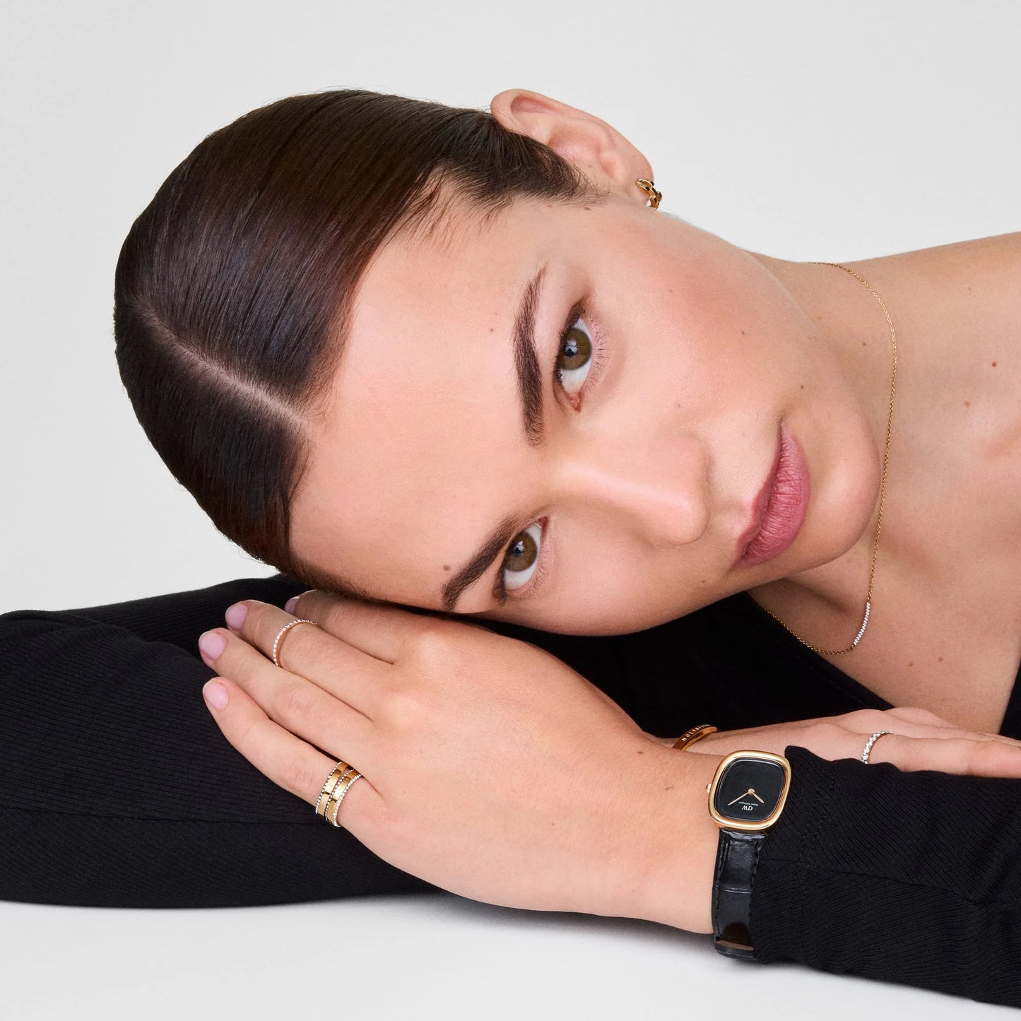 Daniel Wellington - Margot Reading Onyx Ceramic Gold