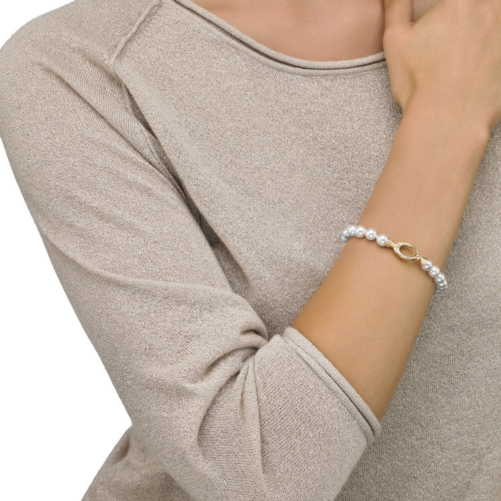 Majorica - Gyllt Lyra Armband 7mm