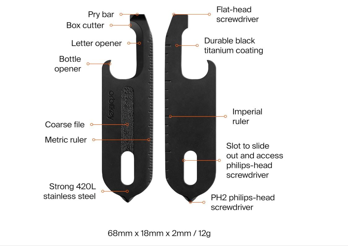Orbitkey- Multitool Svart