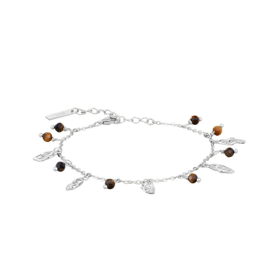 By L - ÖrkÖrk Armband m. 5x Örkum & 8x Tígrisaugum - Silfur