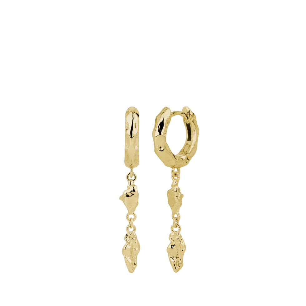 By L - ÖrkÖrk Lokkar 15mm Hoops m. 2x Örkum - Gylltir