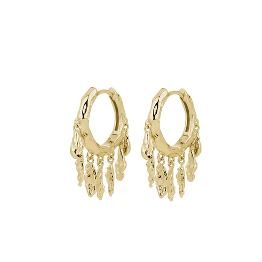 By L - ÖrkÖrk Lokkar 20mm Hoops m. 7x Örkum - Gylltir
