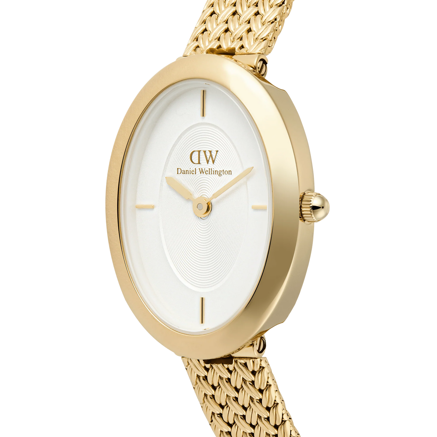 Daniel Wellington - Juliette Braided Mesh White Sunrey Gold