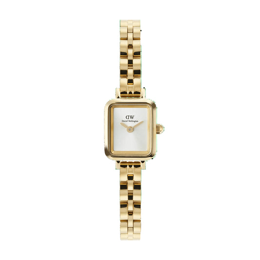 Daniel Wellington - Quadro Mini Arch 3-link White Sunray Gold