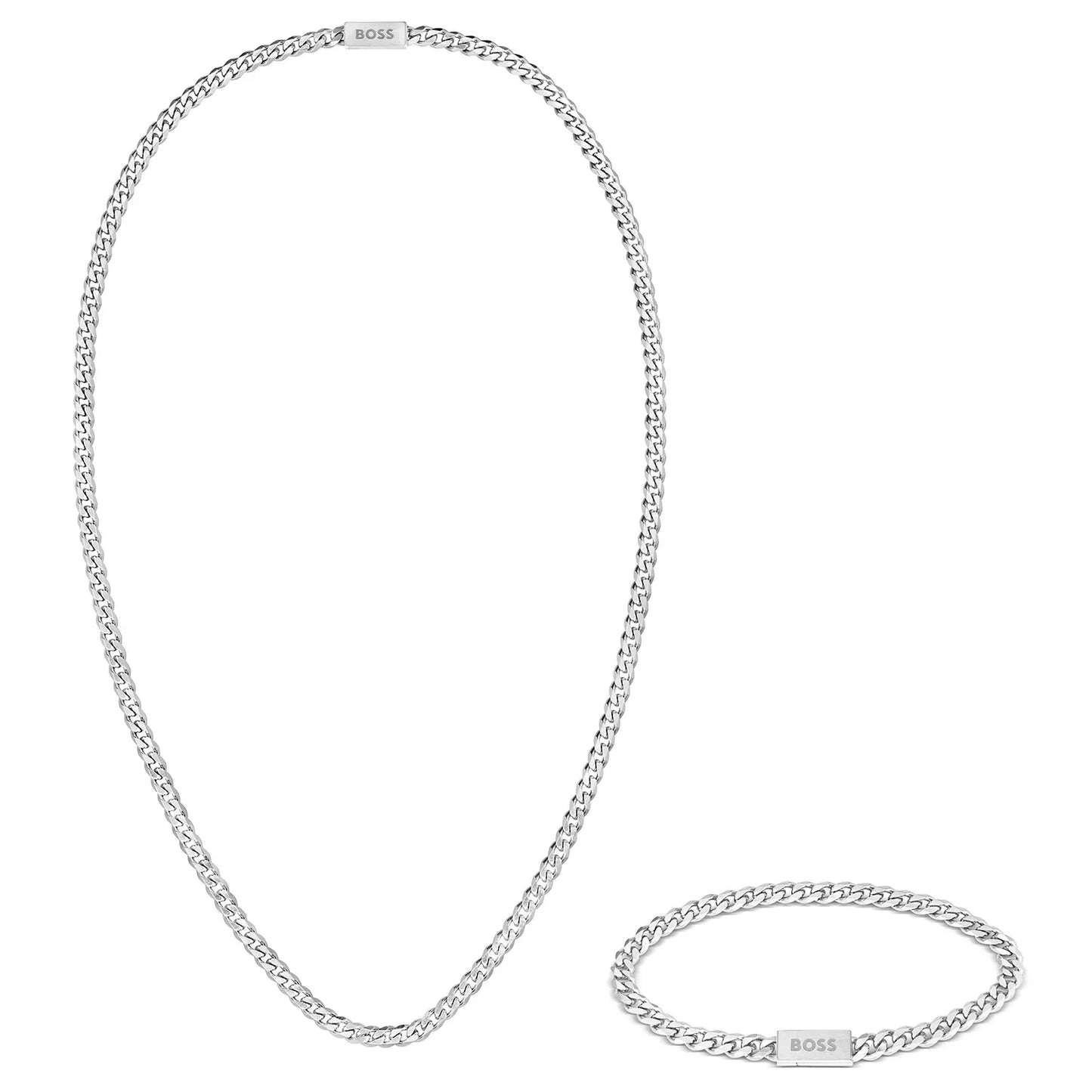 Boss - Hálskeðja & Armband - Gjafasett