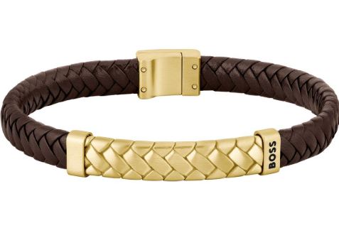 Boss leður armband
