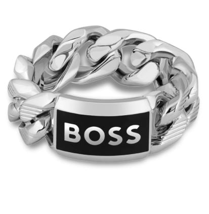 Boss leður armband