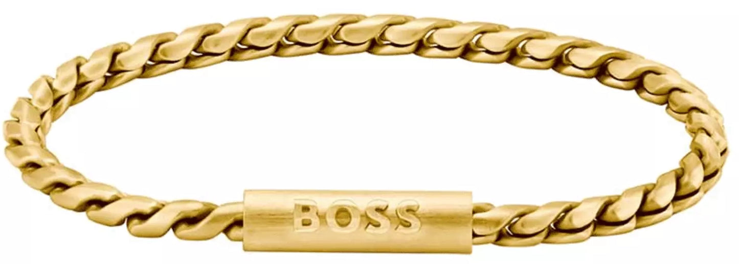 Boss gyllt stál armband