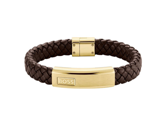 Boss leður armband