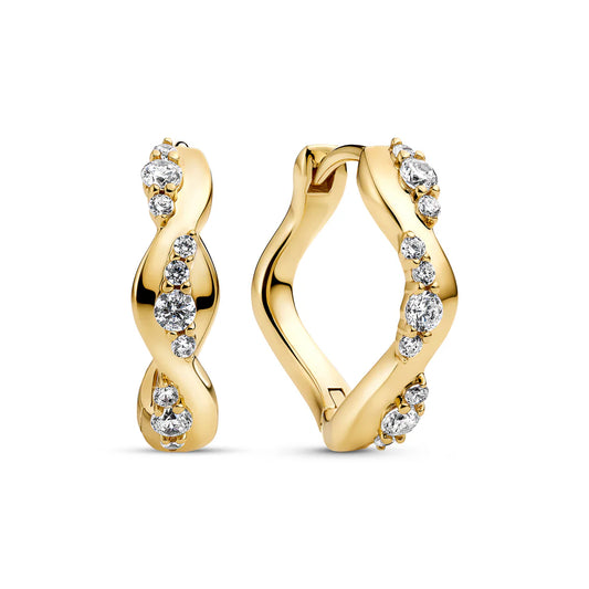 Sif Jakobs - Ellera Waves Altro Creolo Eyrnalokkar Gylltir