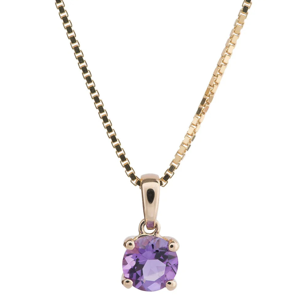 Noa - 14kt Gullhálsmen með Amethyst