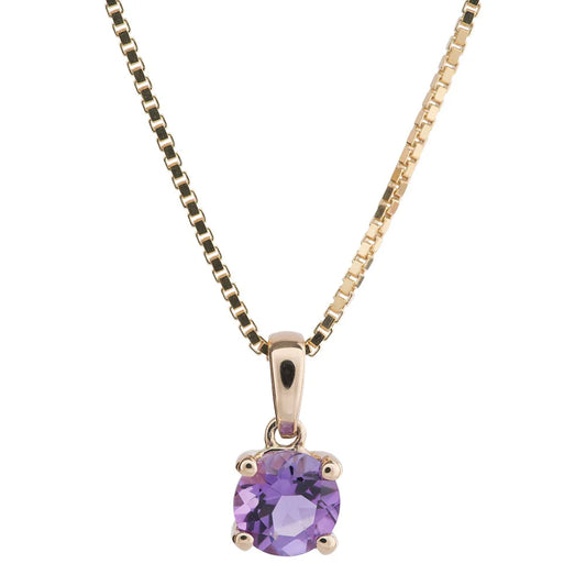 Noa - 14kt Gullhálsmen með Amethyst
