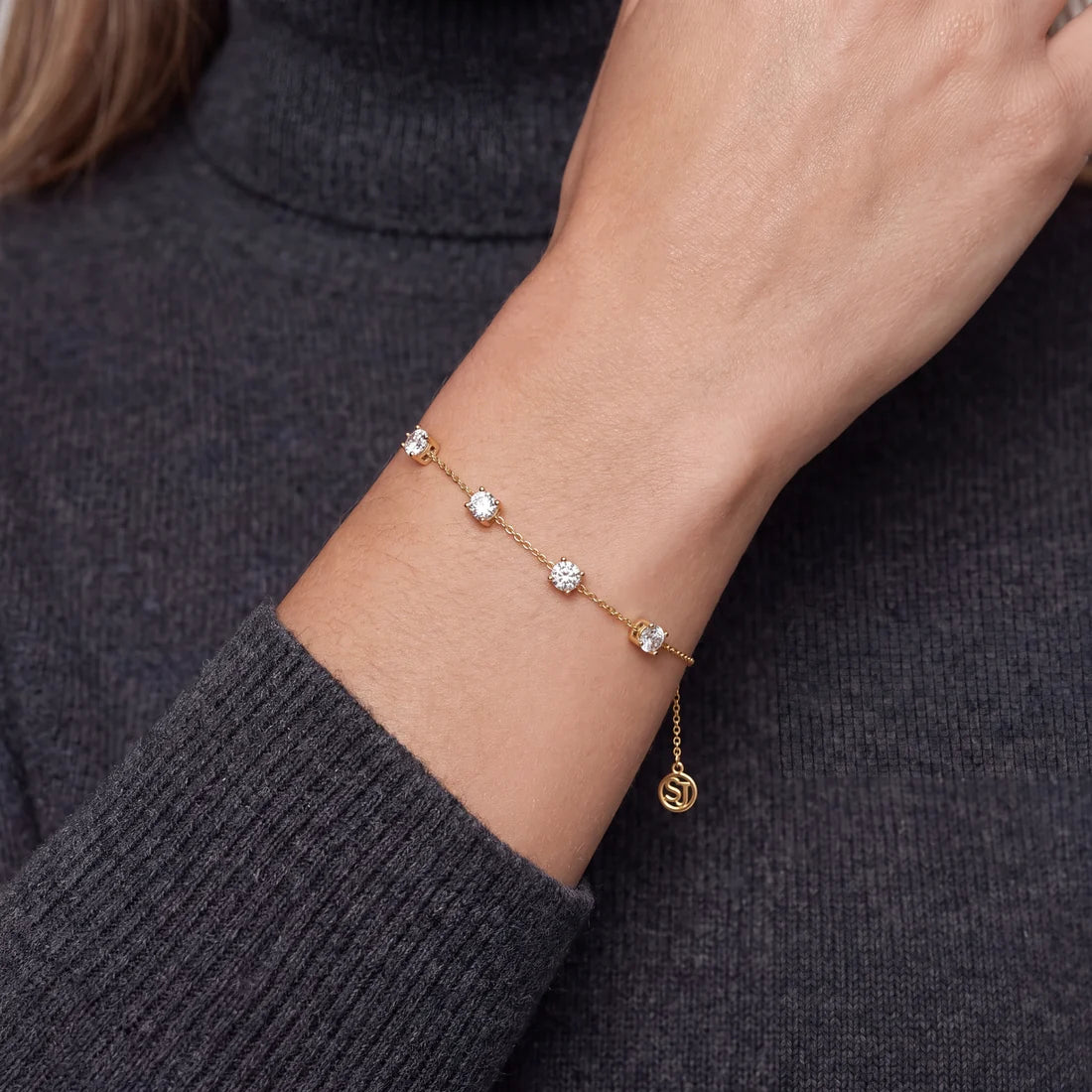 Sif Jakobs - Princess Quattro Armband Gyllt