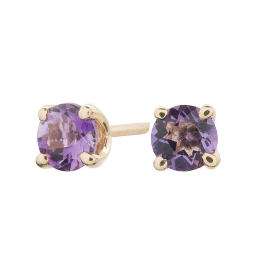 Noa - 14kt Gull eyrnalokkar Amethyst