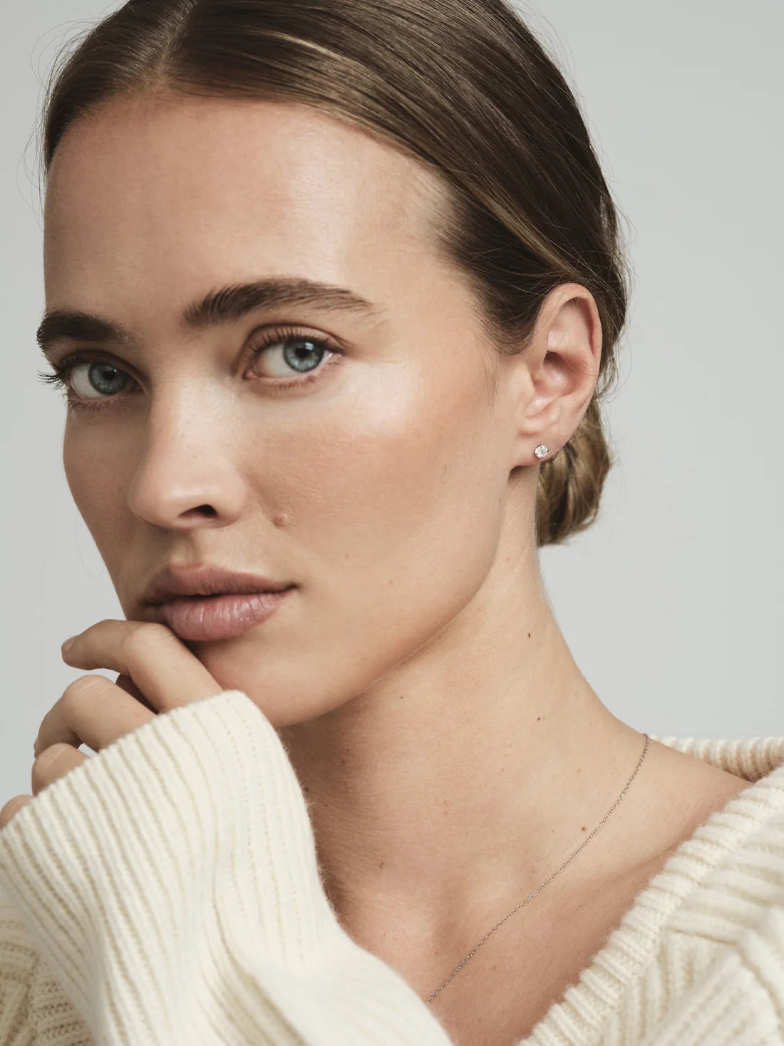 MOCKBERG - Jolie stál stud lokkar - Hvítir