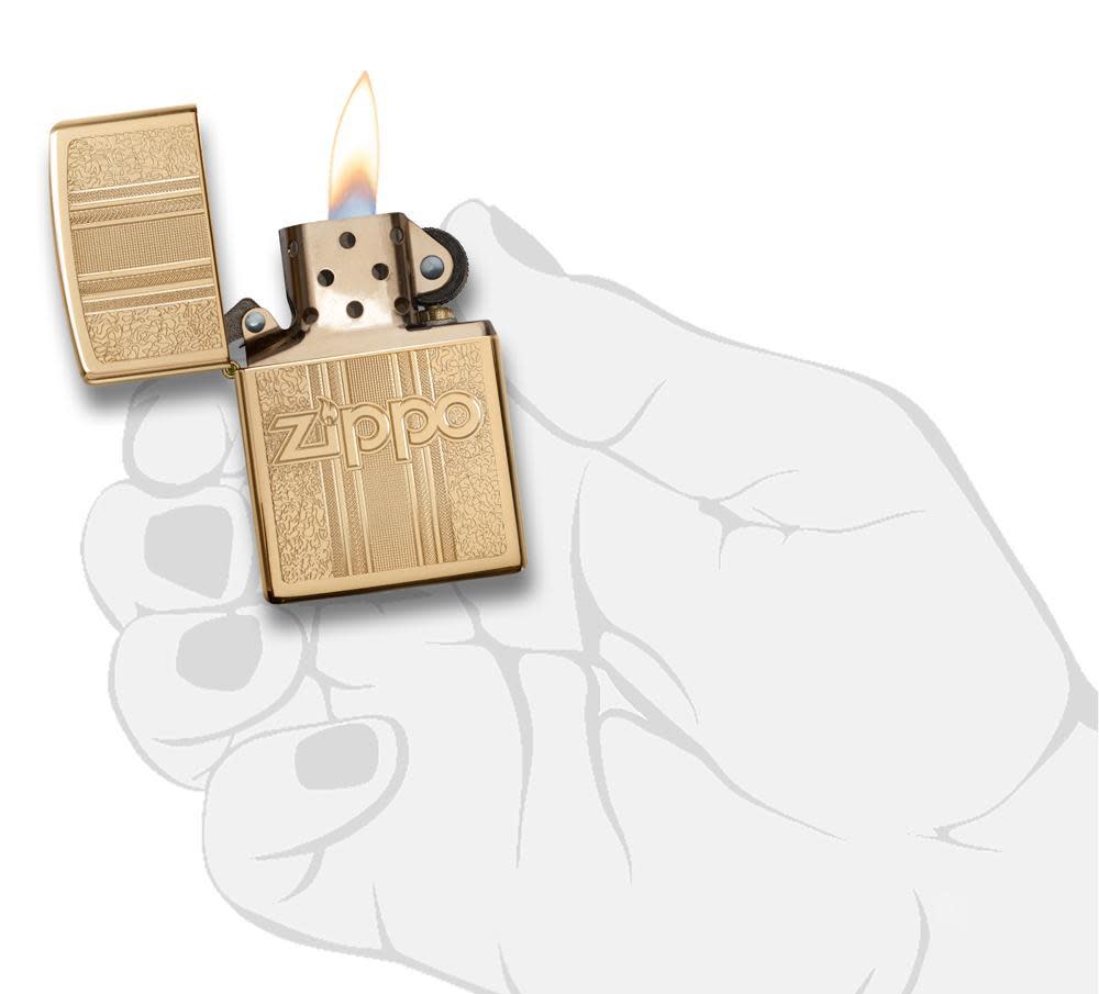 ZIPPO - Pattern Design High Polish Brass
